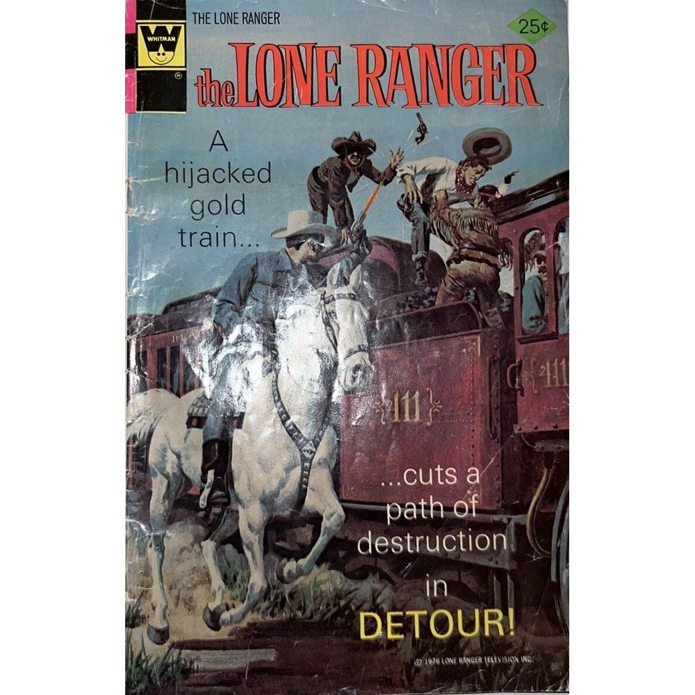 1976 The Lone Ranger Detour! Whitman Comic Book Bronze Age Western Adventure